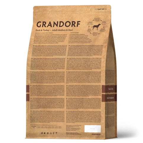 Сухой корм Grandorf Duck & Turkey Med & Maxi для взрослых собак средних и крупных пород, 1 кг фото 2