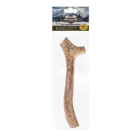 Лакомство Погрызухин для собак рог северного оленя M фото 2