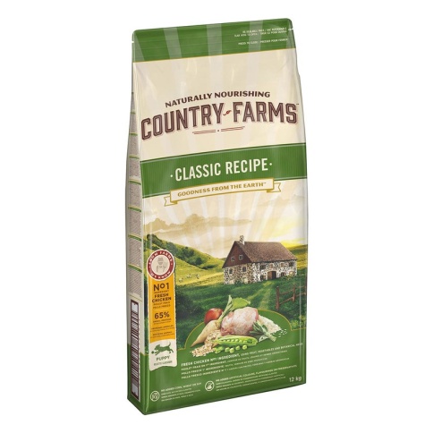 Сухой корм Country Farms для щенков с курицей 12 кг фото 1