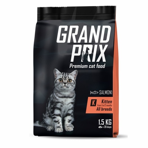 Grand Prix Kitten Сухой корм для котят с лососем - 1,5 кг фото 1