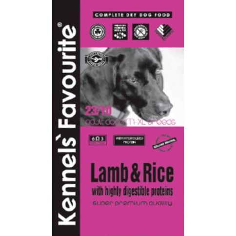 Kennels` Favourite Lamb and Rice корм для взрослых собак предрасположенных к аллергии с ягненком и рисом 3 кг фото 2