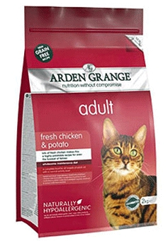 Arden Grange Adult Cat Chicken & Potato корм сухой беззерновой для взрослых кошек с курицей и картофелем - 2 кг фото 1