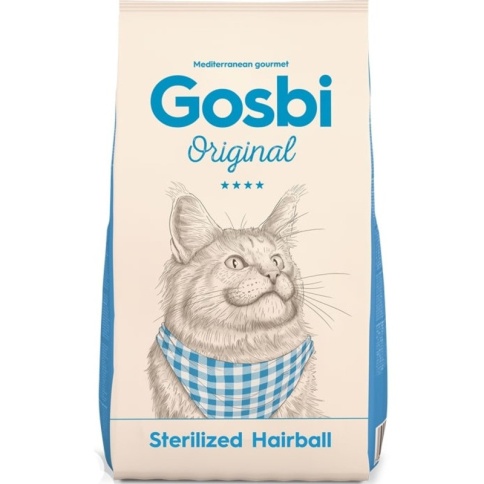 Сухой корм Gosbi Original Cat Sterilized Hairball для стерилизованных кошек с курицей для выведения шерсти - 1 кг фото 1