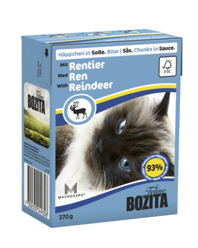Bozita кусочки в желе со вкусом оленя для кошек - 370 г фото 1