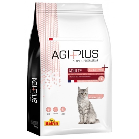 Babin Agi Plus adulte saumon сухой корм для кошек и котов с лососем 2 кг фото 1