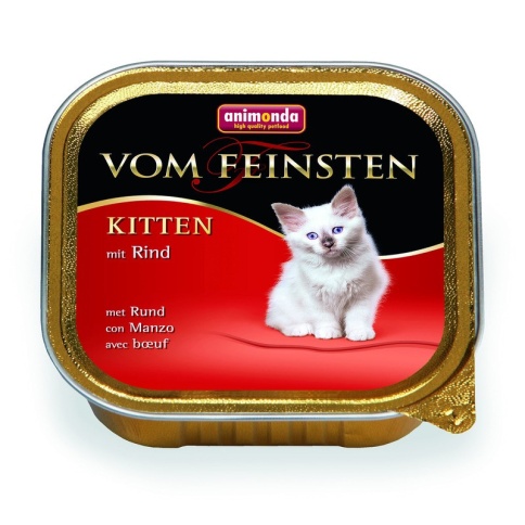 Animonda Консервы Vom Feinsten Kitten с говядиной для котят любых пород - 100 г фото 2