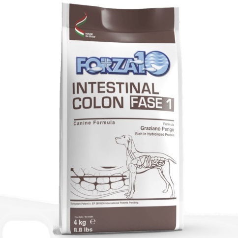 Forza10 Intestinal colitis Fase полнорационный диетический корм для взрослых собак, с рыбой - 10 кг фото 1