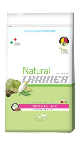 Trainer Natural Maxi Junior для юниоров крупных пород от 9 месяцев до 2 лет - 12.5 кг фото 1