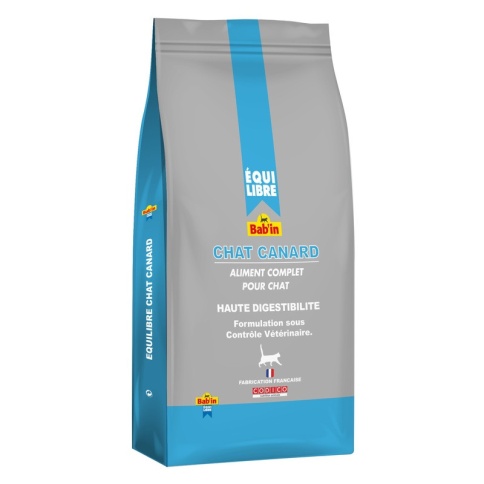 Babin Equilibre chat canard сухой корм для кошек с мясом утки - 15 кг фото 2