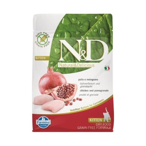 Farmina N&D Grain-Free Feline Chicken & Pomegranate Kitten - 10 кг фото 2