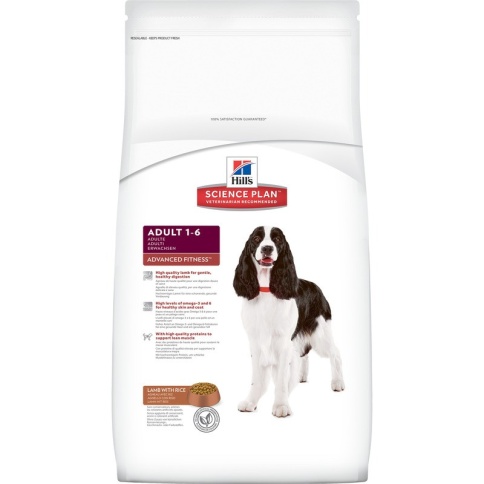 Hill's Science Plan Advanced Fitness корм для собак мелких и средних пород от 1 до 6 лет ягненок с рисом 12 кг фото 2