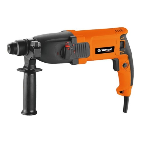 Перфоратор электрический Gramex HRH-1100 (1100Вт,0-1400об/мин,0-5500уд/мин,4,0Дж,3 реж,SDS+) кейс (1/4) фото 1