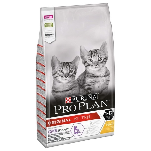 Сухой корм Purina Pro Plan для котят от 1 до 12 месяцев с курицей - 10 кг фото 1