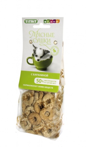 Titbit мясные сушки с бараниной (100 г) фото 1