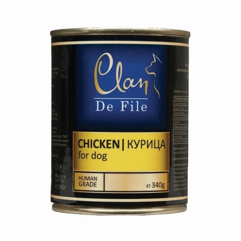 Консервы Clan De File для собак с курицей - 340 г фото 2