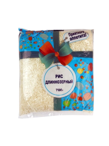 Рис длиннозерный Приятного Аппетита 700 г фото 1