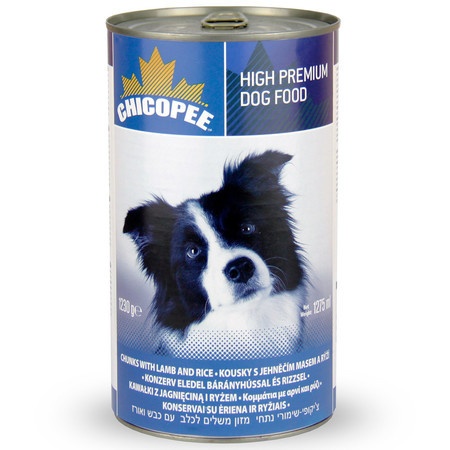 Chicopee Dog Chunks Lamb Rice консервы для собак всех пород и возрастов с кусочками ягненка и рисом в соусе - 1,23 кг фото 1