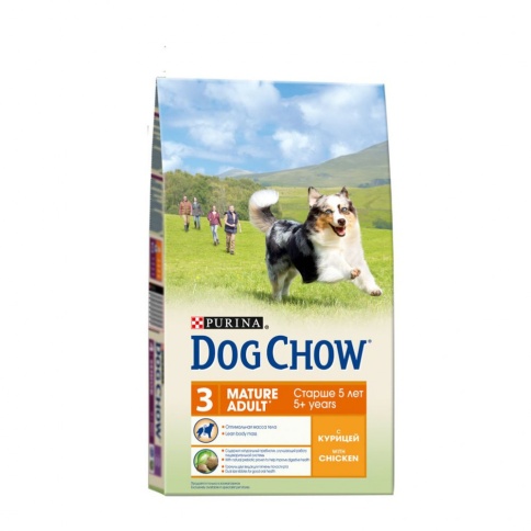 Purina Dog Chow для взрослых собак старше 5 лет с курицей - 2,5 кг фото 1