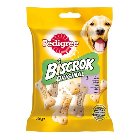 Лакомство Pedigree Biscrok для собак в форме бисквитных косточек - 200 г фото 2