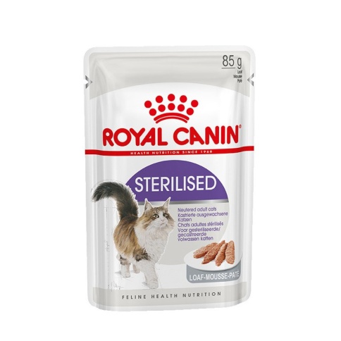 Royal Canin Sterilised влажный корм для стерилизованных кошек в паучах паштет 85 г фото 2