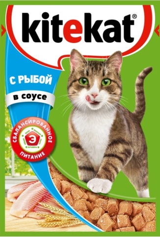 Kitekat корм для кошек в паучах с Рыбой в соусе 85 г фото 1
