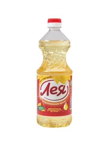 Масло подсолнечное раф.дез.1 сорт "Лея" 0,8л фото 1