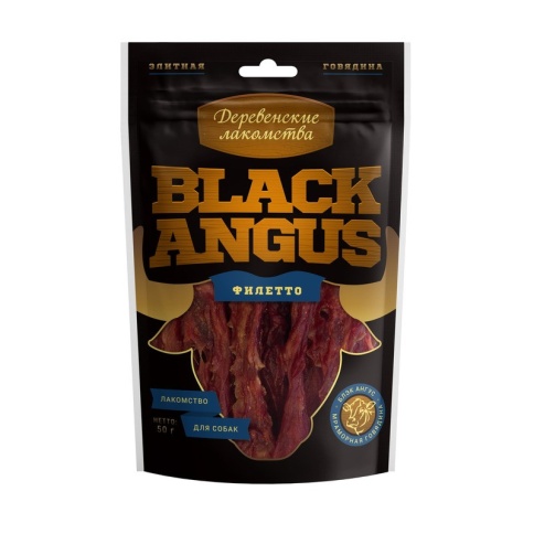 Деревенские лакомства Black Angus филетто из говядины для собак - 50 г 1 ш фото 1