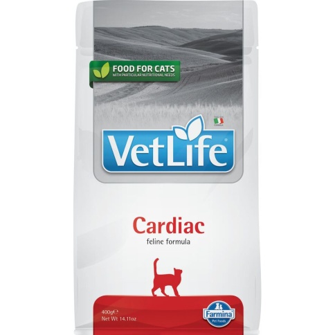 Farmina Vet Life Natural Diet Cat Cardiac сухой корм для кошек при заболеваниях сердца - 400 г фото 1
