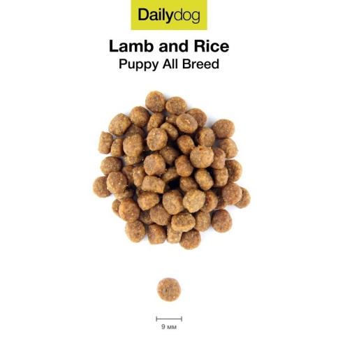 Сухой корм Dailydog Puppy All Breed Lamb and Rice для щенков с ягненком и рисом 12 кг фото 1