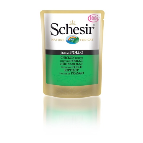Schesir для кошек в паучах с филе цыпленка - 100 г фото 2