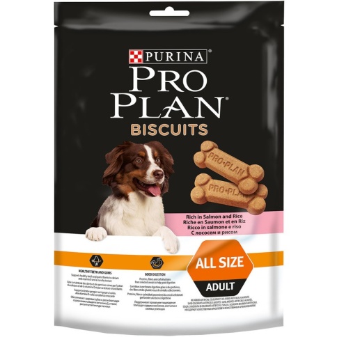 Pro Plan Biscuits лакомство для собак с лососем и рисом - 400 г фото 1