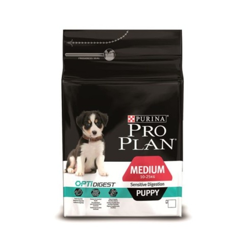 Purina PRO PLAN для щенков средних пород с чувствительным пищеварением OPTIDIGEST с ягненком и рисом - 3 кг фото 2