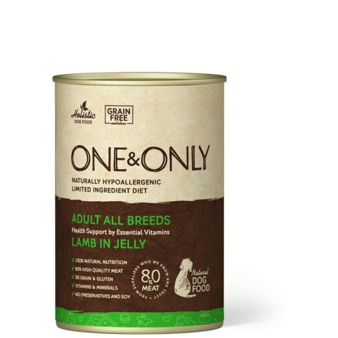 ONE&ONLY Lamb влажный корм для собак с ягненком в консервах - 400 г фото 1