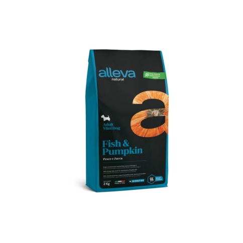 Alleva Natural Adult Fish & Pumpkin Mini сухой корм для взрослых собак с рыбой и тыквой - 2 кг фото 1