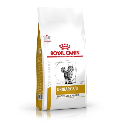 Сухой диетический корм Royal Canin Urinary S/O Moderate Calorie для взрослых кошек при МКБ и ожирении - 1,5 кг фото 1