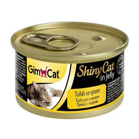 Gimborn GimCat ShinyCat влажный корм для кошек из тунца с сыром - 70 г фото 1