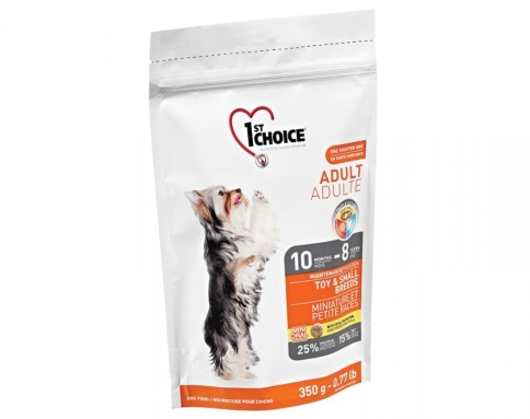 1st Choice Adult для взрослых собак миниатюрных и мелких пород с курицей - 350 гр фото 1