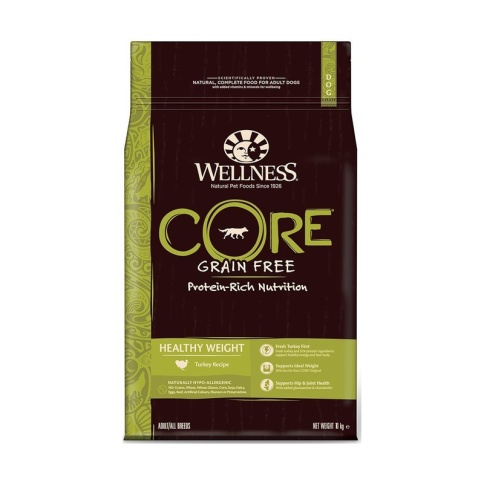 Беззерновой cухой корм Wellness Core Healthy Weight для собак для поддержания идеального веса с индейкой - 10 кг фото 1