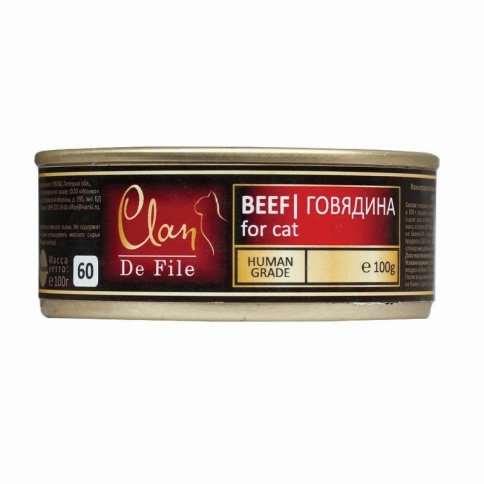 Консервы Clan De File для кошек с говядиной - 100 г фото 1