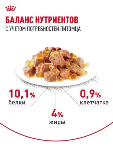 Влажный корм Royal Canin Hair & Skin Care в желе для взрослых кошек, для здоровья кожи и шерсти, пауч, 85 г фото 5