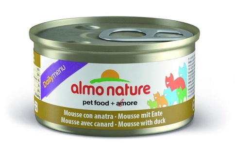 Almo Nature Daily Menu Adult Cat Mousse Duck консервы нежный мусс для взрослых кошек меню с уткой - 85 г фото 1