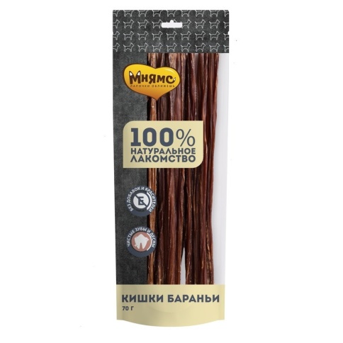 Мнямс лакомство для собак кишки бараньи 70 г фото 1