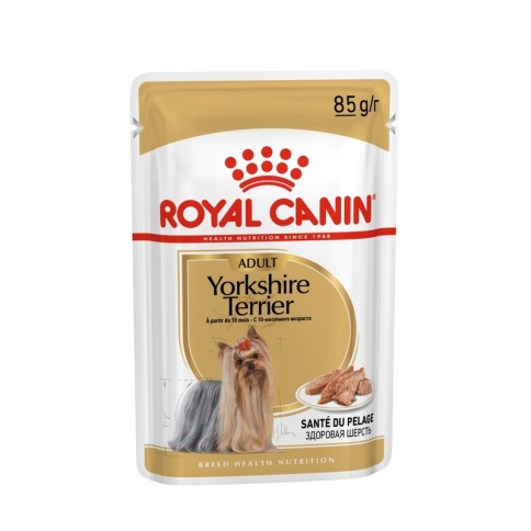 Royal Canin Yorkshire Terrier Adult влажный корм паучи в форме паштета с мясом для собак породы йоркширский терьер старше 10 месяцев - 85 г фото 2