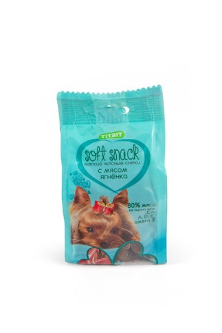 Titbit Снек мягкий с мясом ягненка - 100 г фото 1