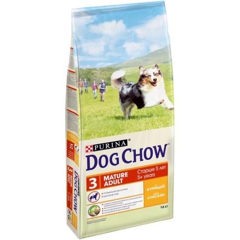 Purina Dog Chow Mature Adult с курицей - 14 кг фото 1