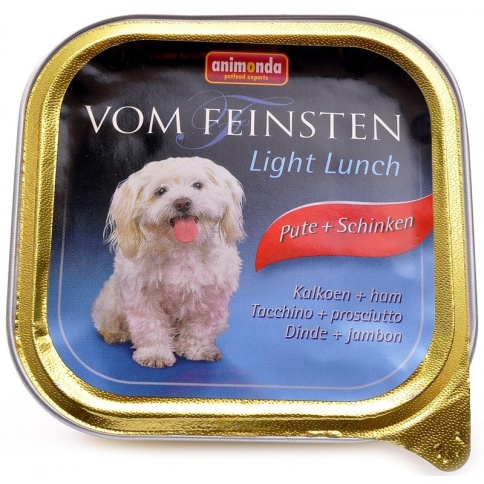 Animonda Vom Feinsten Light Lunch / Анимонда Вомфейнштейн Лайт Ланч для собак с индейкой и ветчиной 150 г (консервы) фото 1