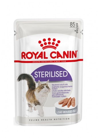 Royal Canin Sterilised влажный корм для стерилизованных кошек в паучах паштет 85 г фото 1