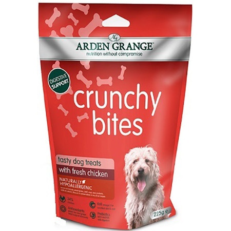 Лакомство Arden Grange Crunchy Bites для собак с курицей - 225 г фото 1