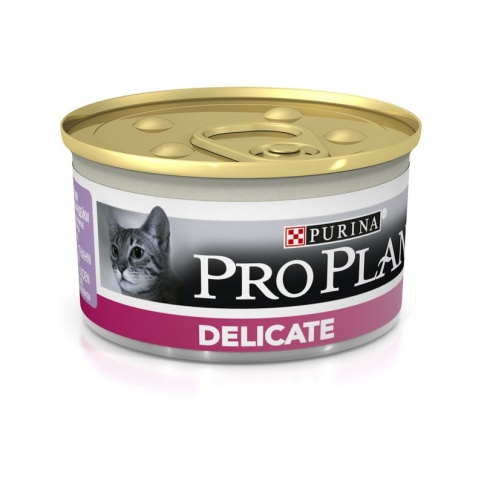 Влажный корм Purina Pro Plan Delicate для взрослых кошек с чувствительным пищеварением с индейкой - 85 г фото 2