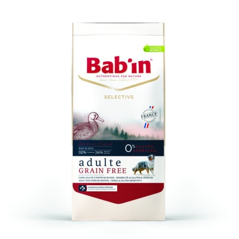 Babin Selective Adulte Grain Free Canard сухой корм для взрослых собак всех пород на основе утки и форели - 3 кг фото 2
